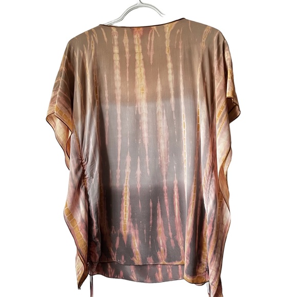 HALE BOB | Silk Cabana Kimono Style Beaded Top - Picture 2 of 9